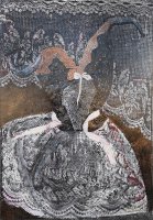 Jūratė Rekevičiūtė, „Suknelė“, 2017, 100 x 80, autorinė technika